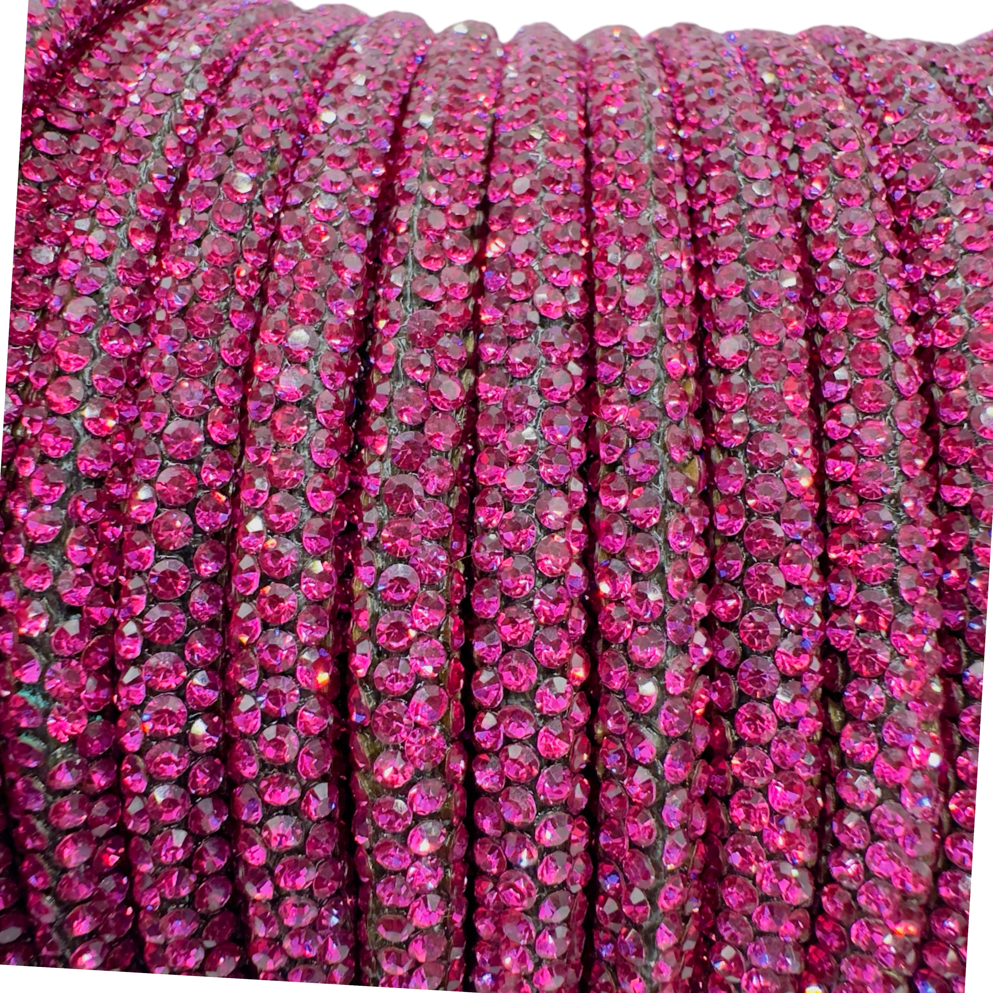 Rose Corded Rhinestone Rope