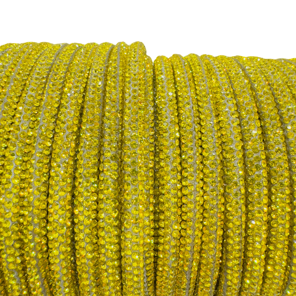 Citrine Corded Rhinestone Rope