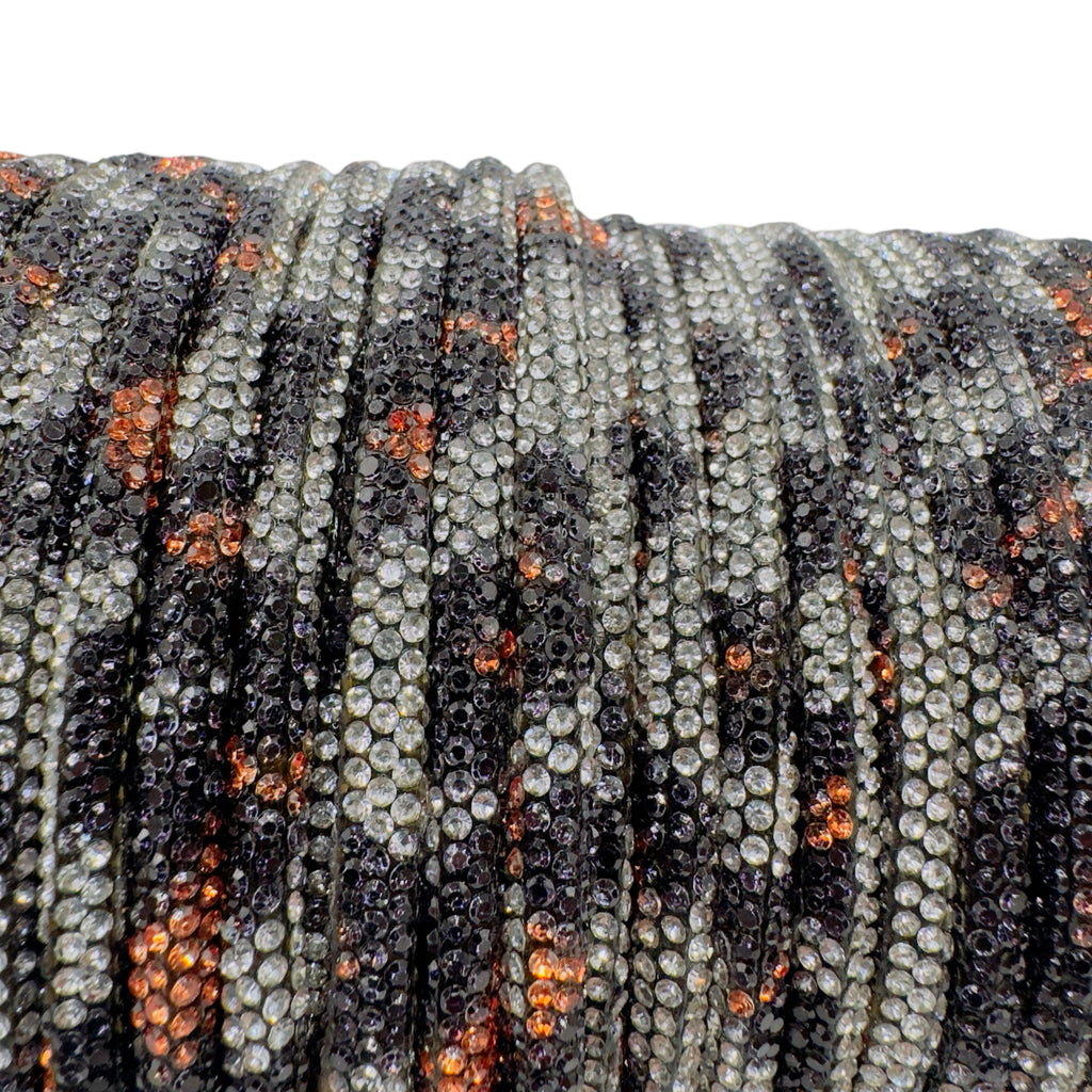 Animal Print Corded Rhinestone Rope