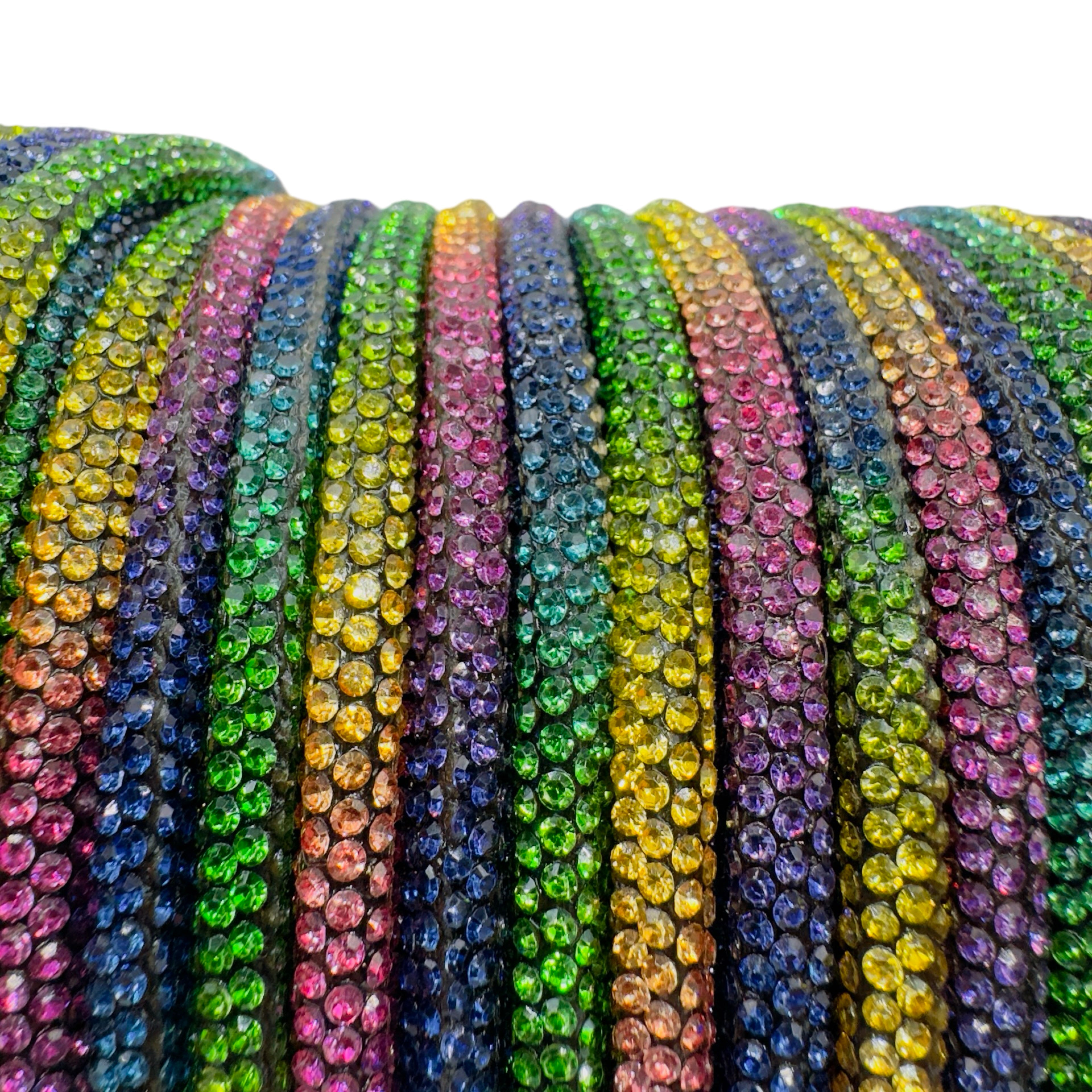 Rainbow Corded Rhinestone Rope