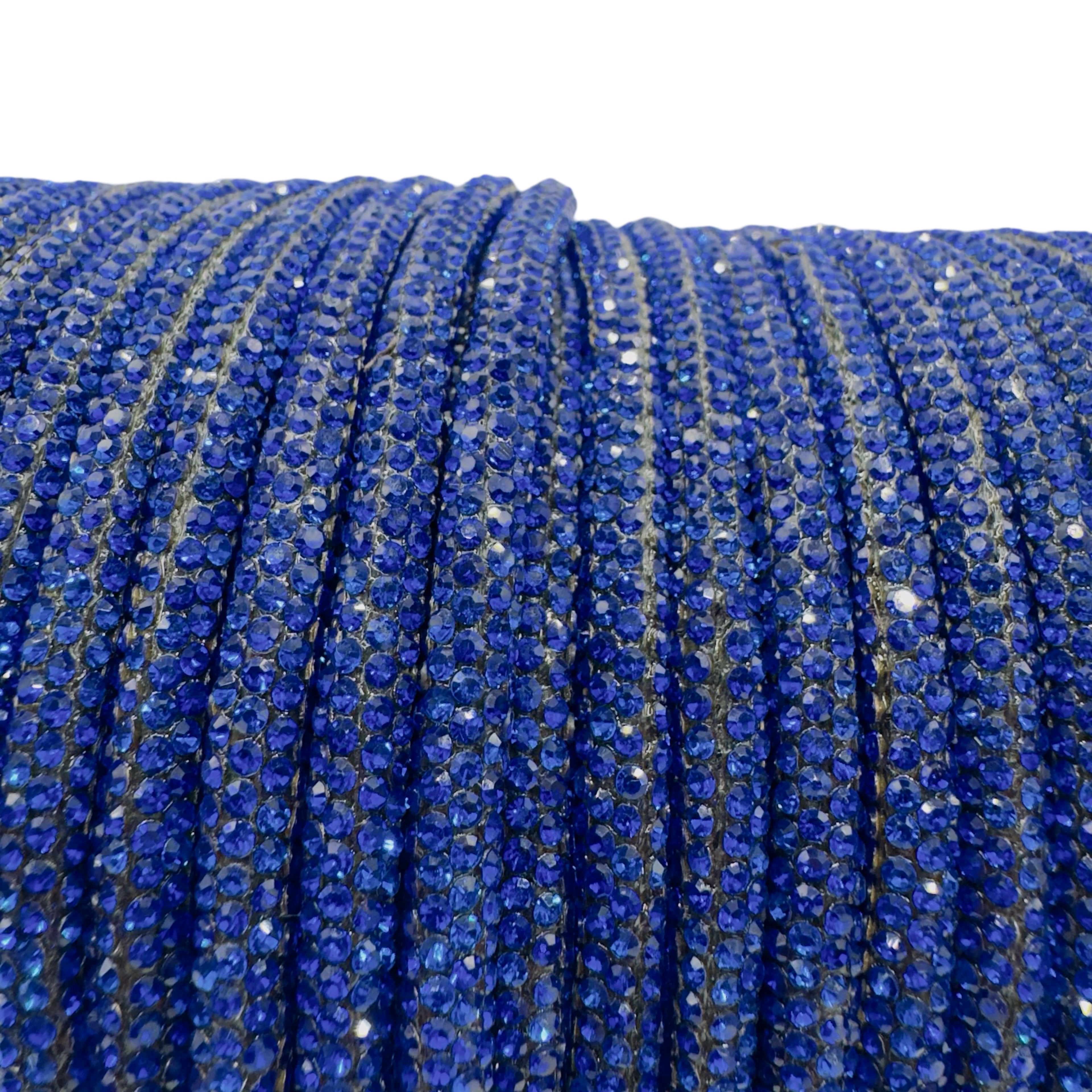 Sapphire Corded Rhinestone Rope