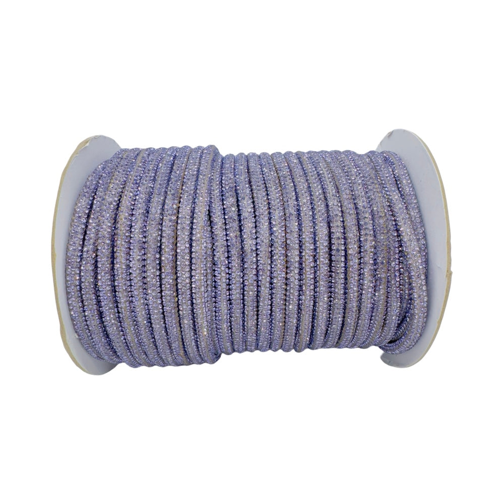 Lavender Corded Rhinestone Rope