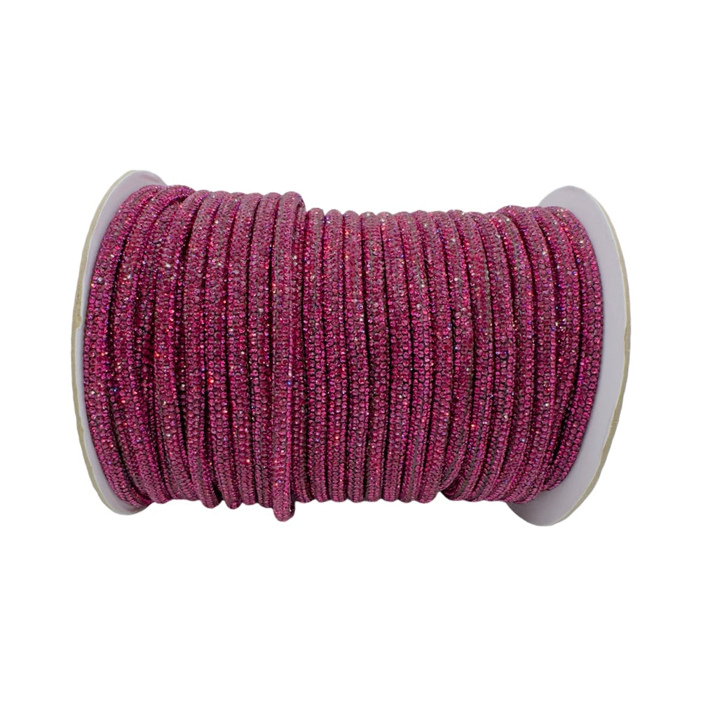 Rose Corded Rhinestone Rope