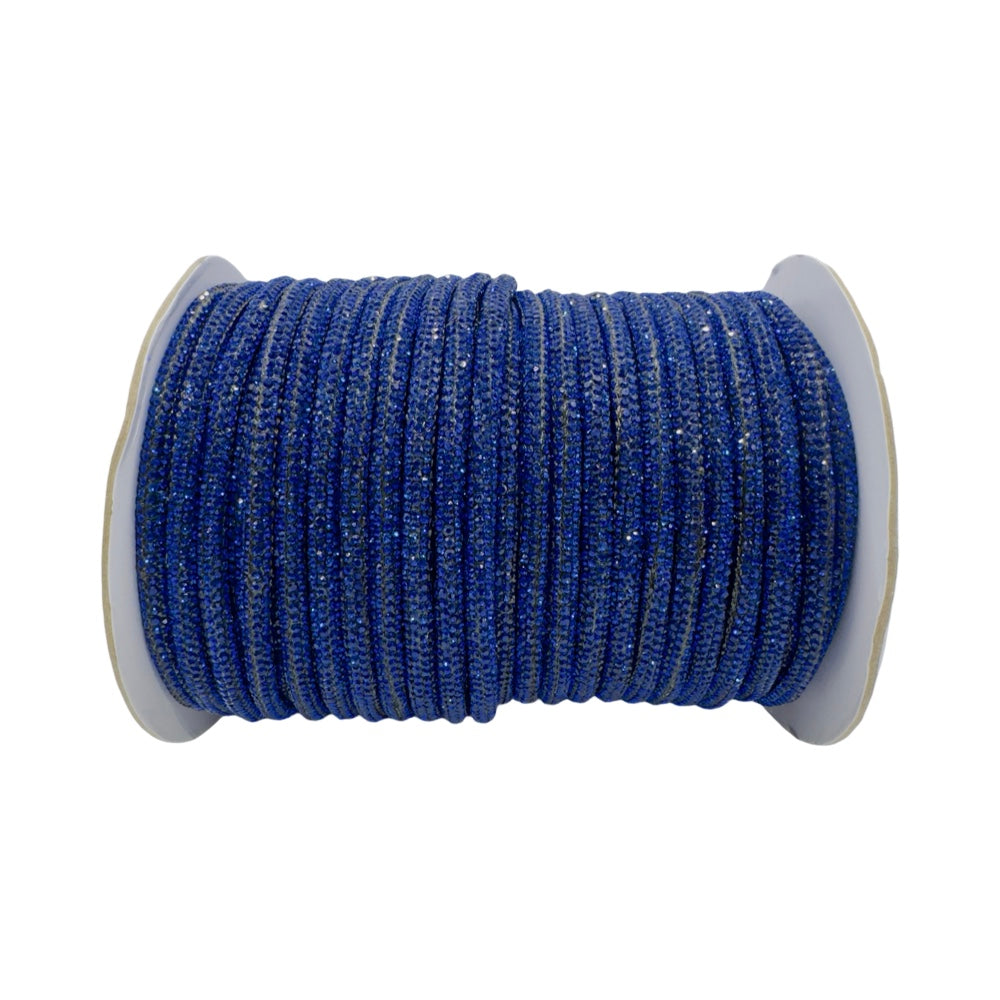 Sapphire Corded Rhinestone Rope