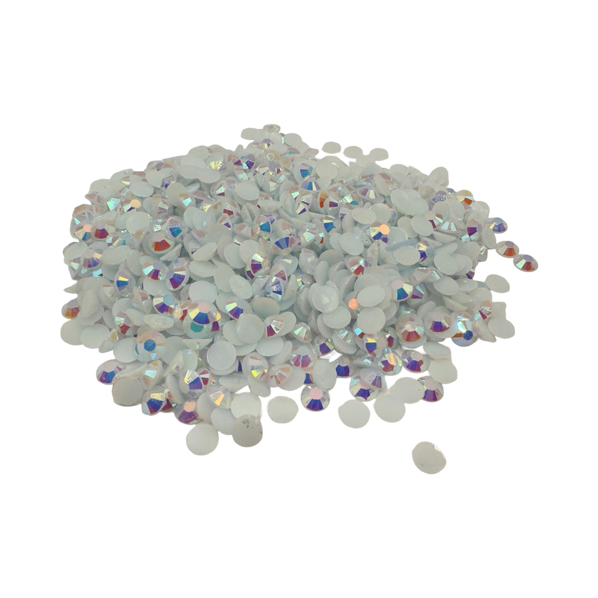 White AB Resin Rhinestones