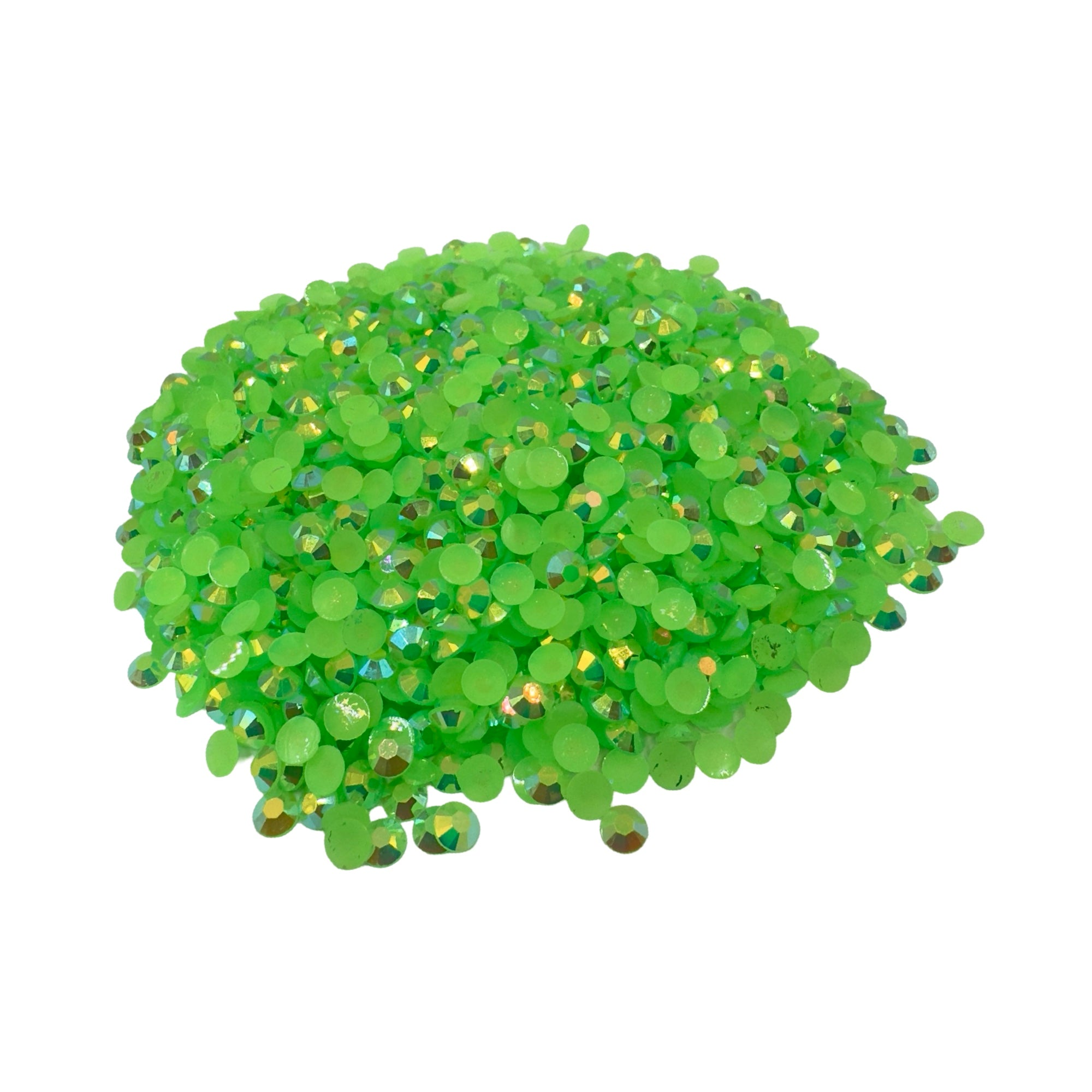 Light Peridot AB Resin Rhinestones