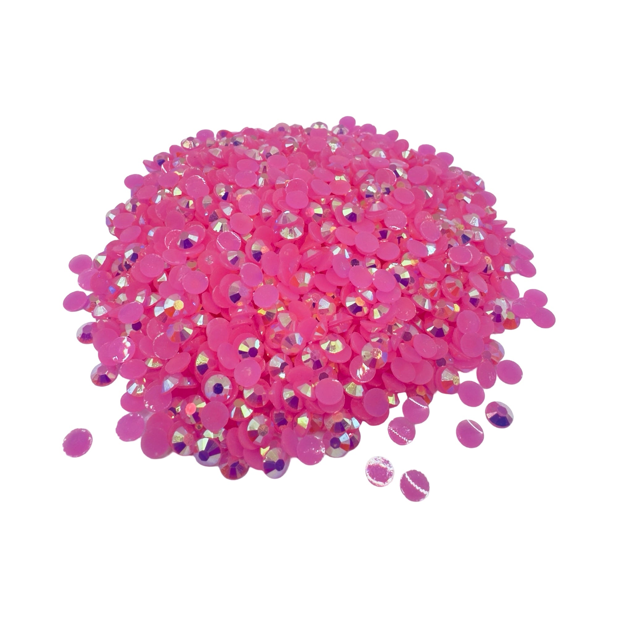Hot Pink AB Resin Rhinestones