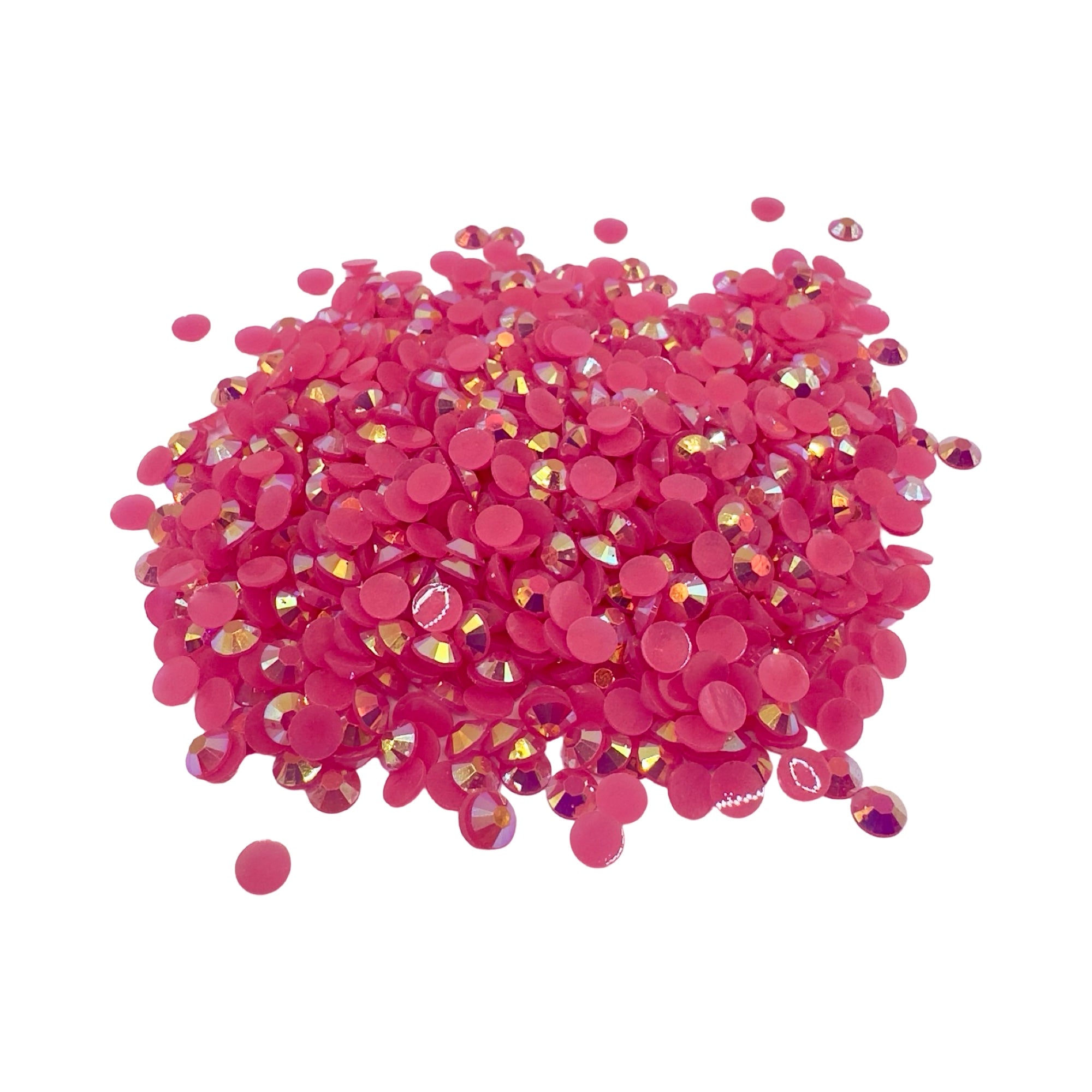 Dark Rose AB Resin Rhinestones