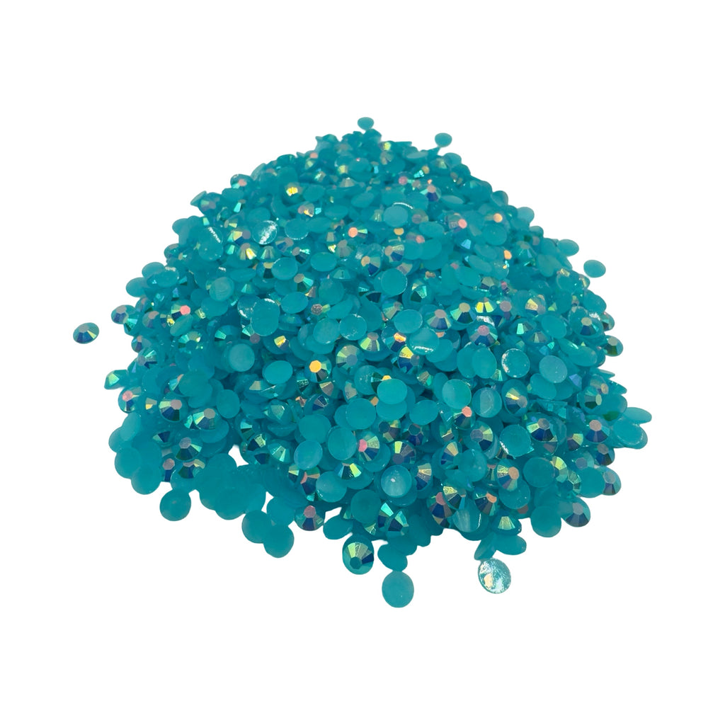 Capri Blue AB Resin Rhinestones