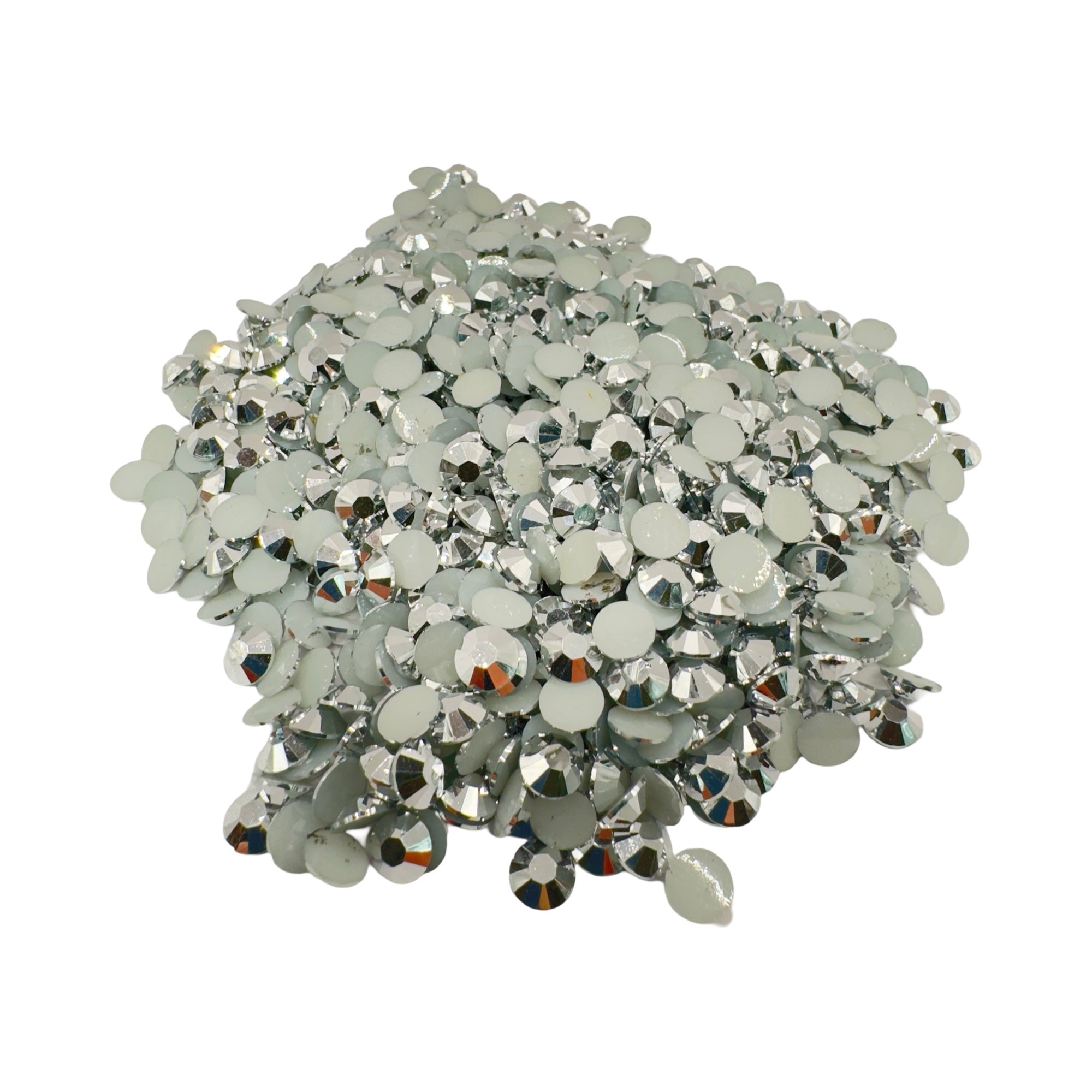 Mine Silver Resin Silver Back Rhinestones