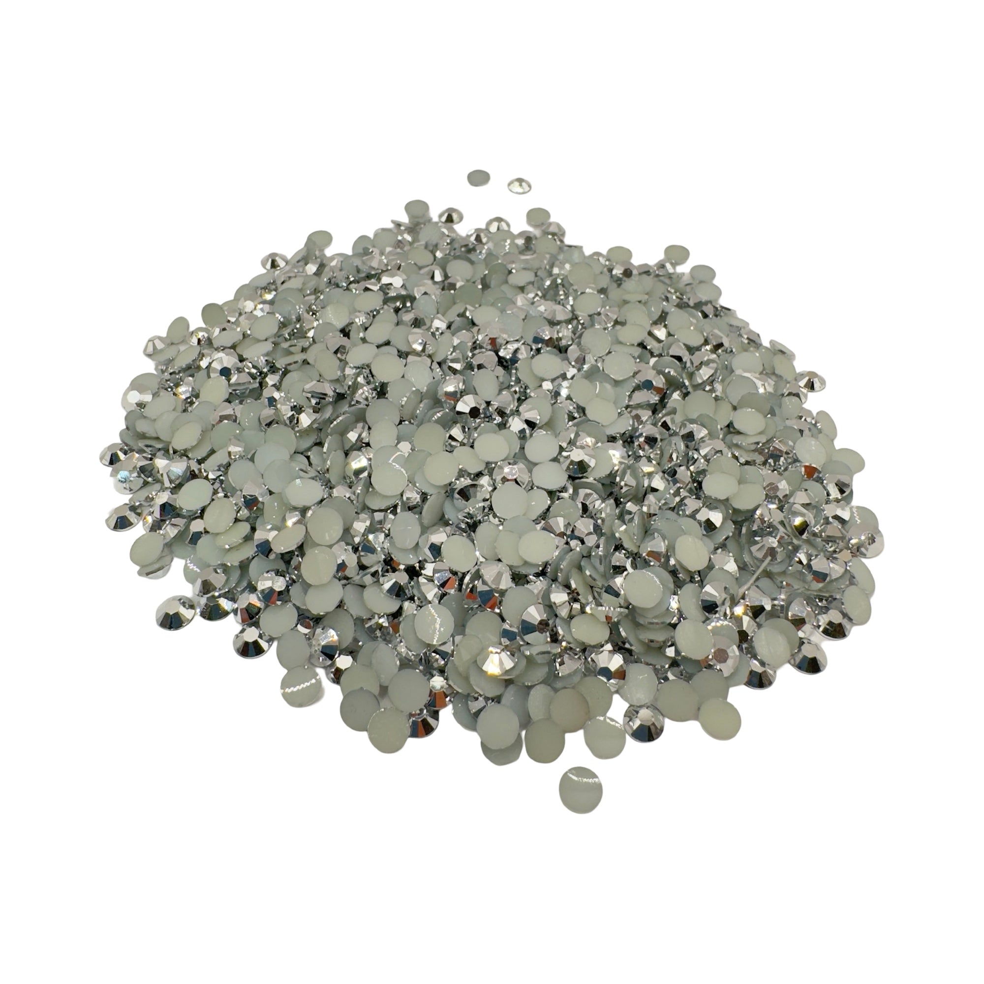 Mine Silver Resin Silver Back Rhinestones