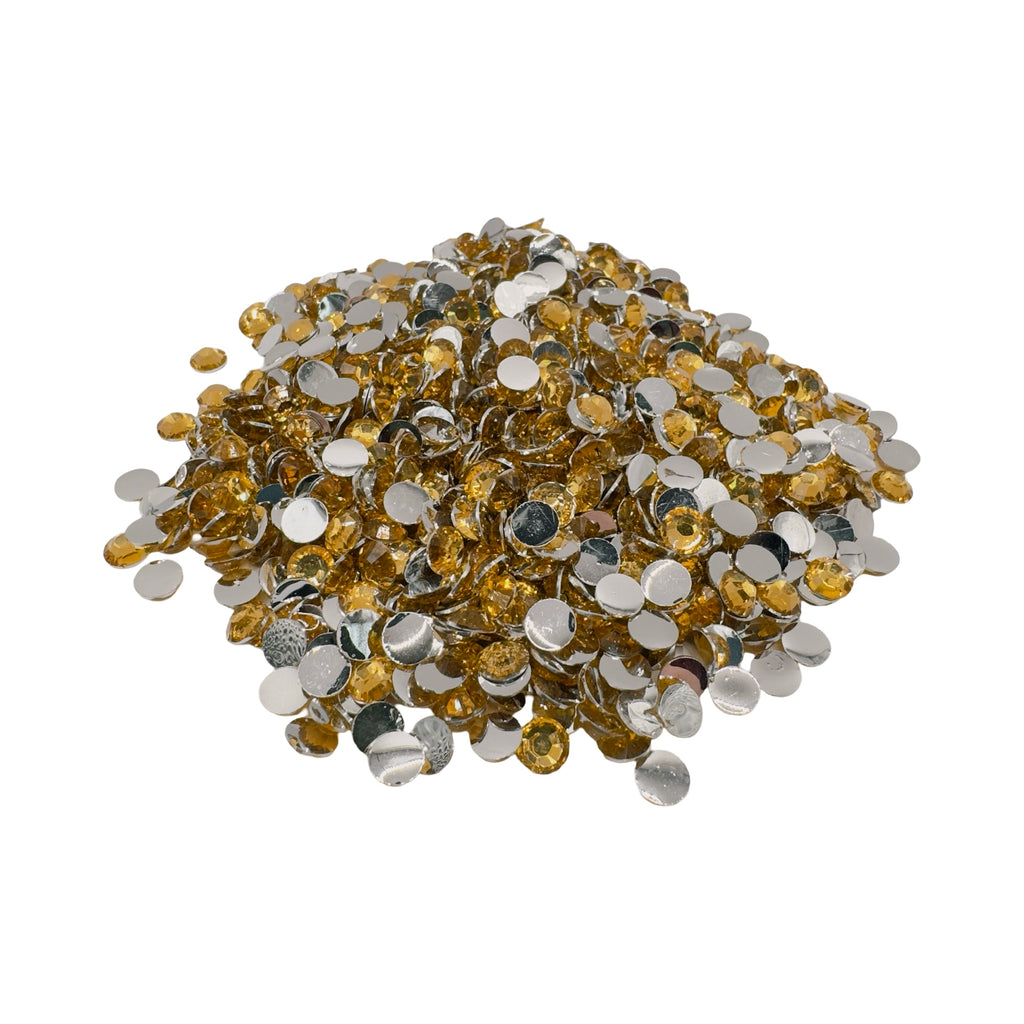 Topaz Resin Silver Back Rhinestones