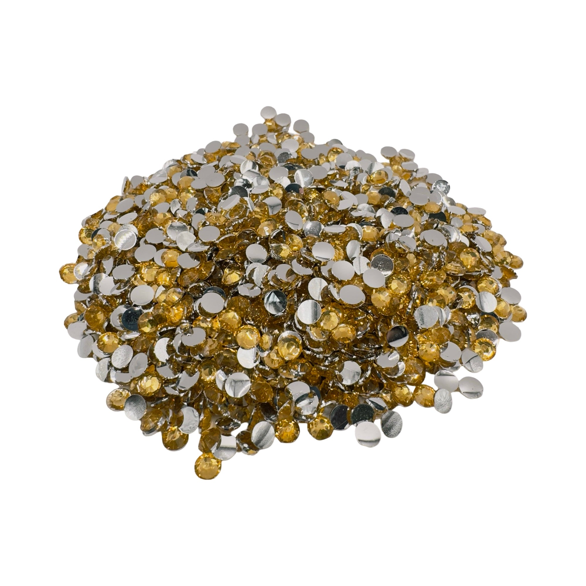 Topaz Resin Silver Back Rhinestones