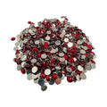 Dark Siam Resin Silver Back Rhinestones