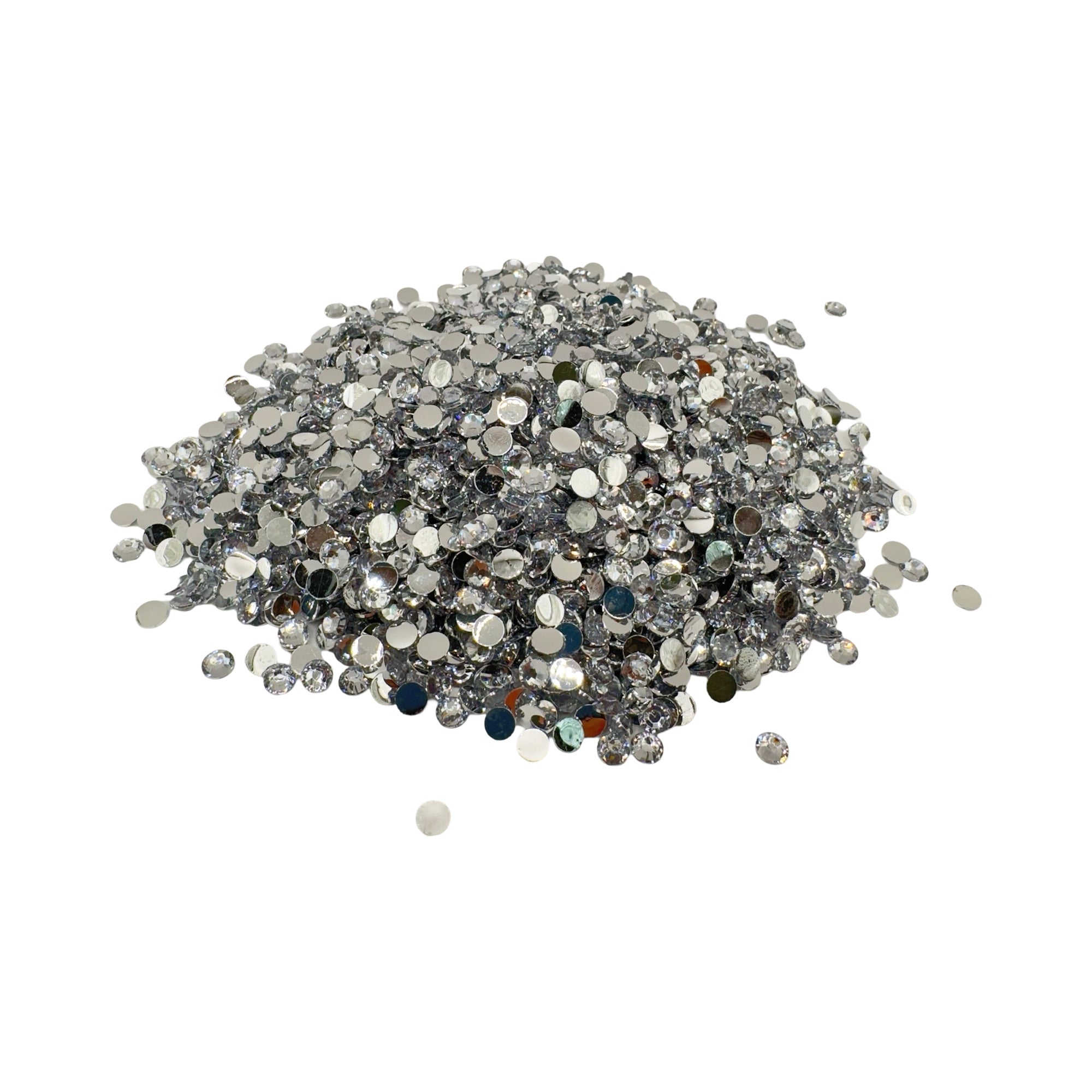Clear Resin Silver Back Rhinestones