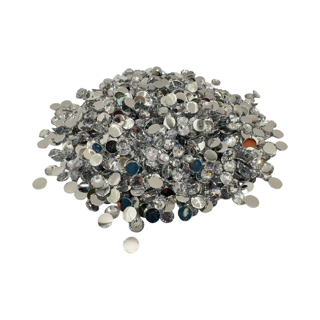 Clear Resin Silver Back Rhinestones