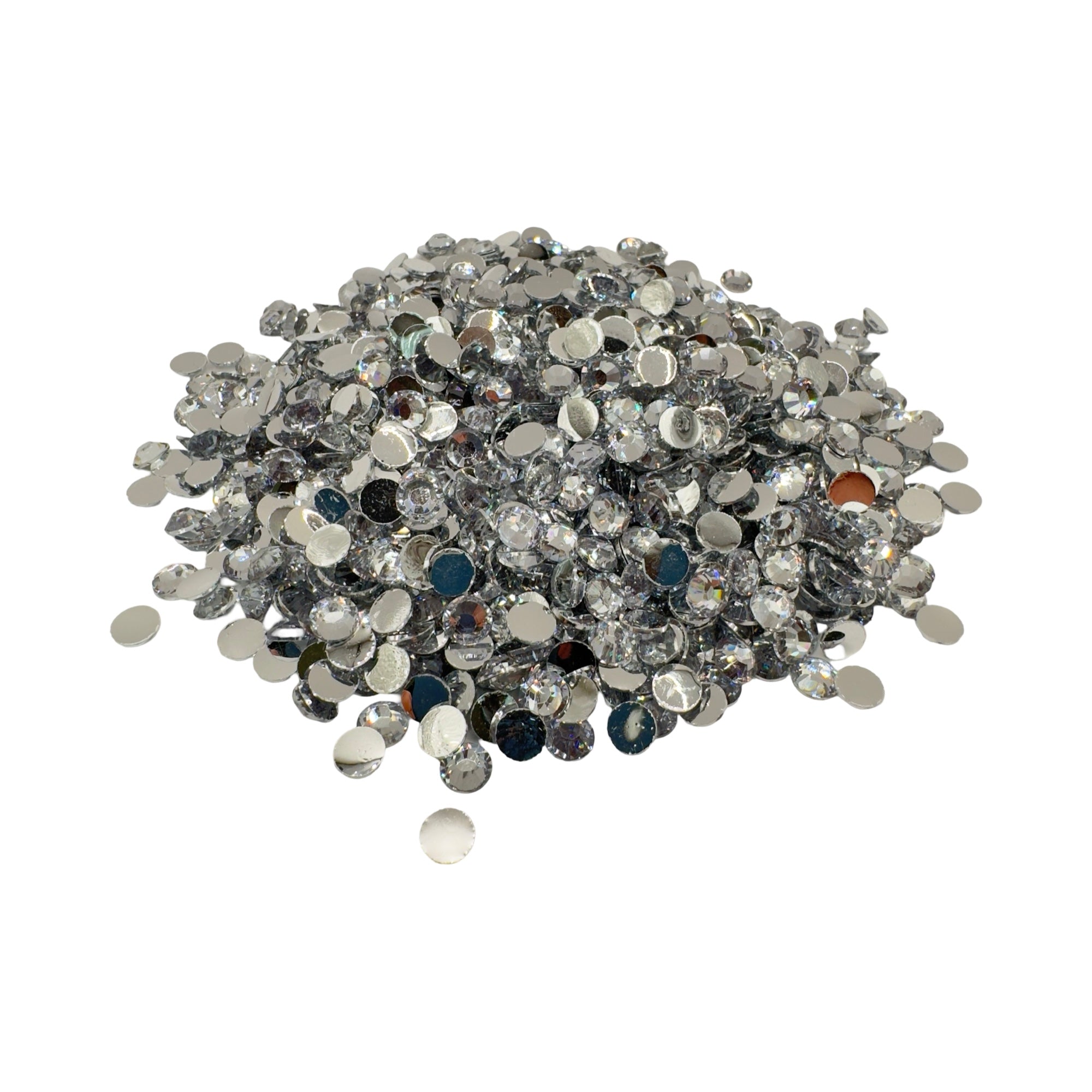 Clear Resin Silver Back Rhinestones