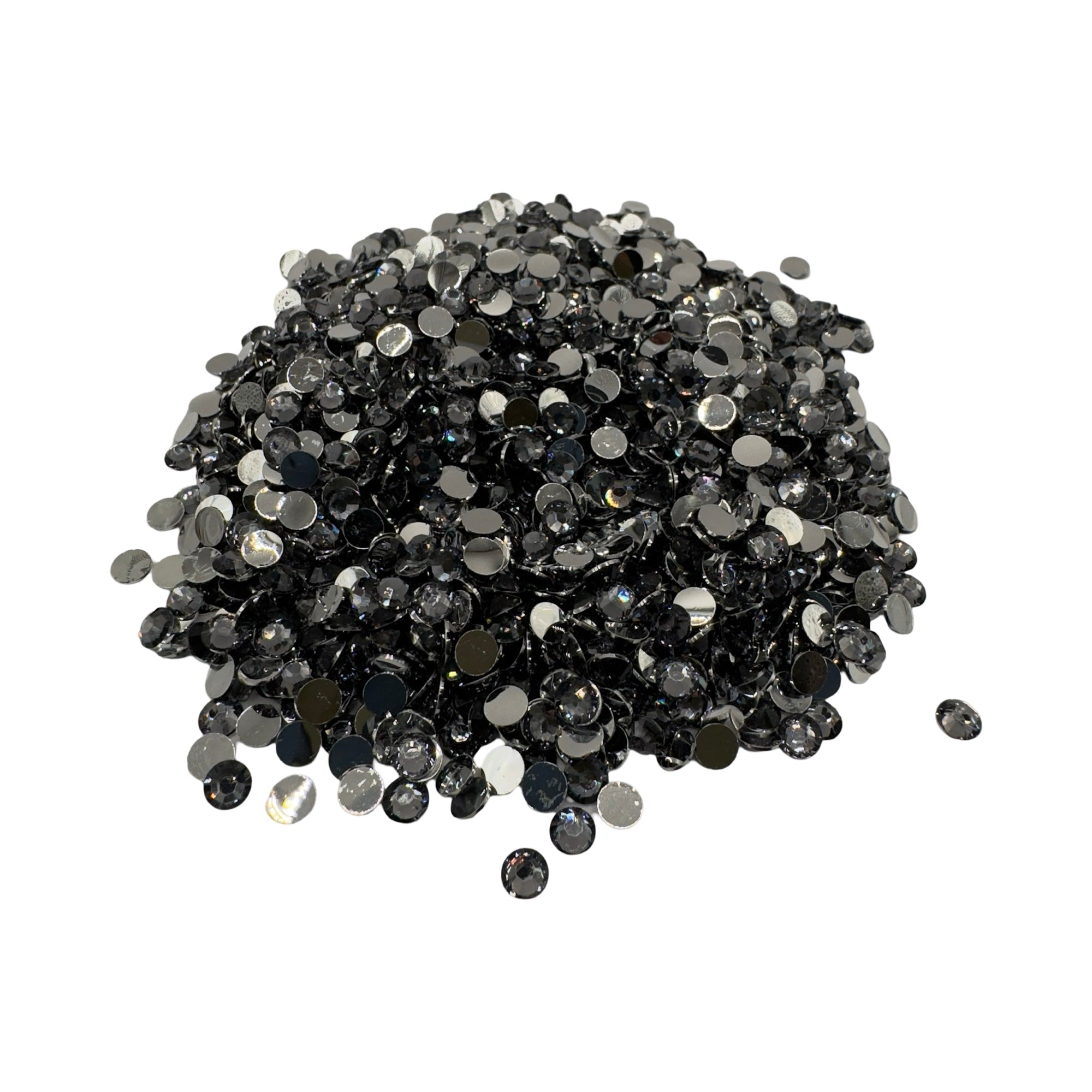 Black Diamond Resin Silver Back Rhinestones