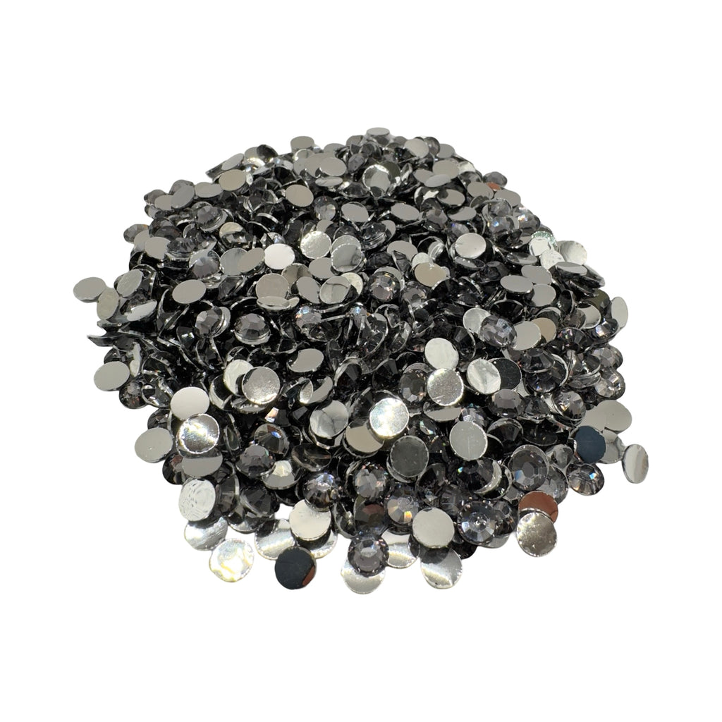 Black Diamond Resin Silver Back Rhinestones