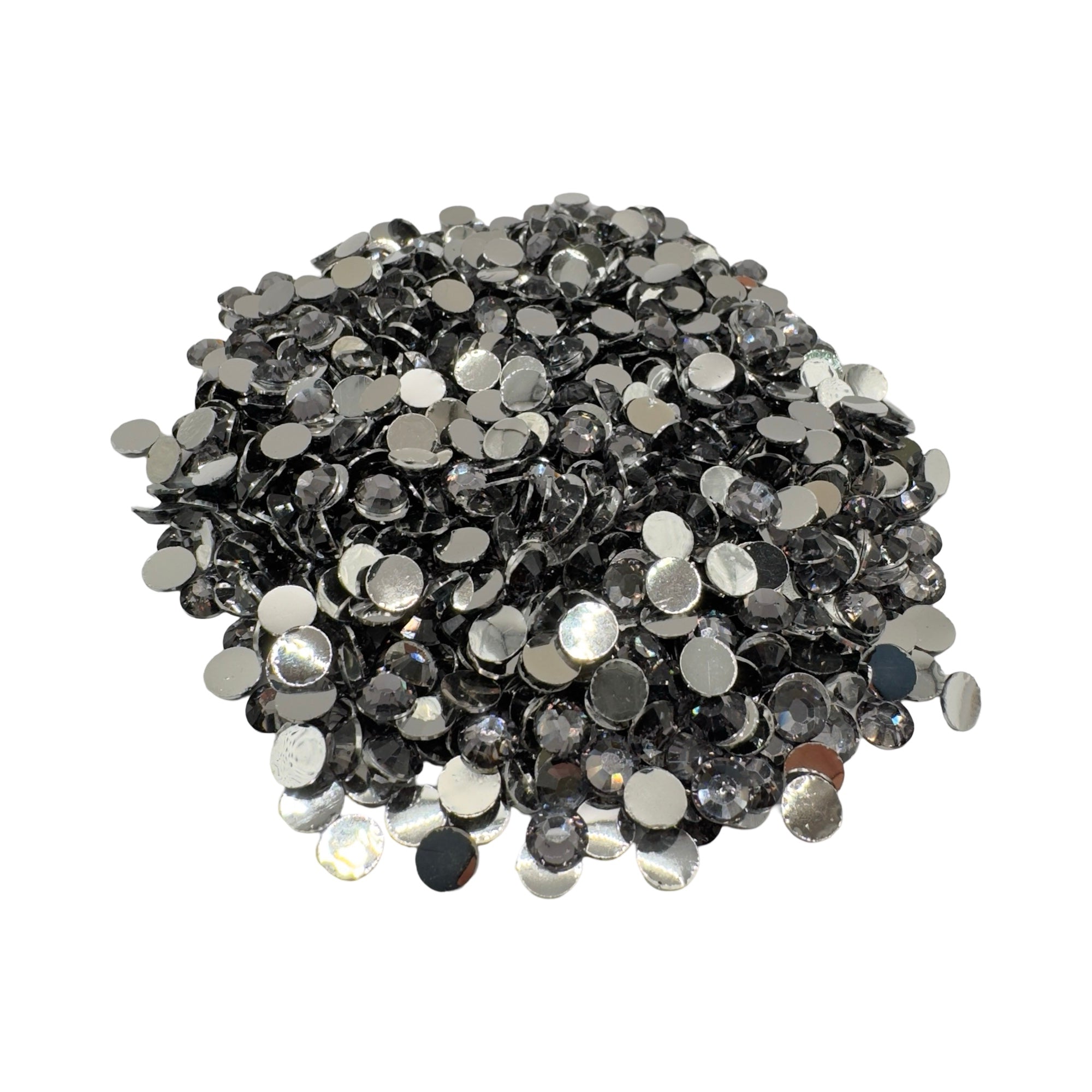 Black Diamond Resin Silver Back Rhinestones