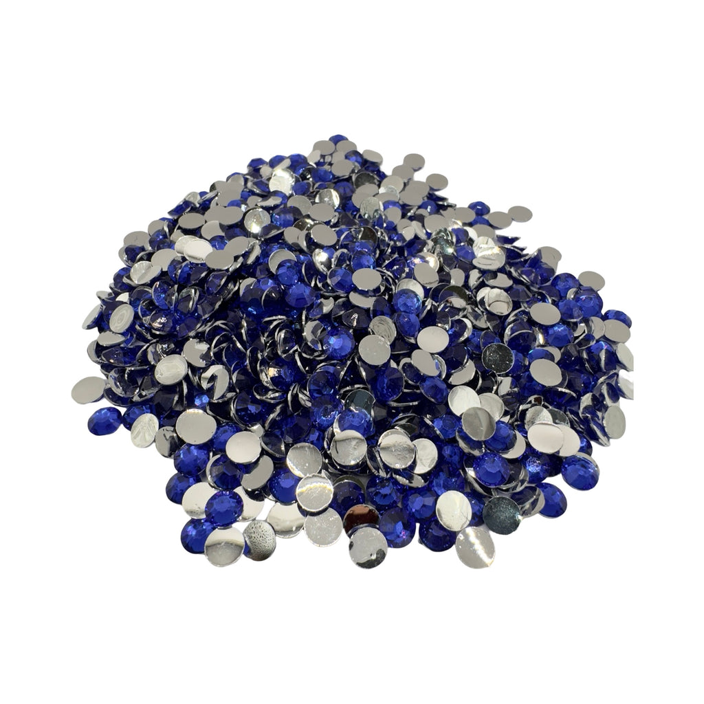 Sapphire Resin Silver Back Rhinestones