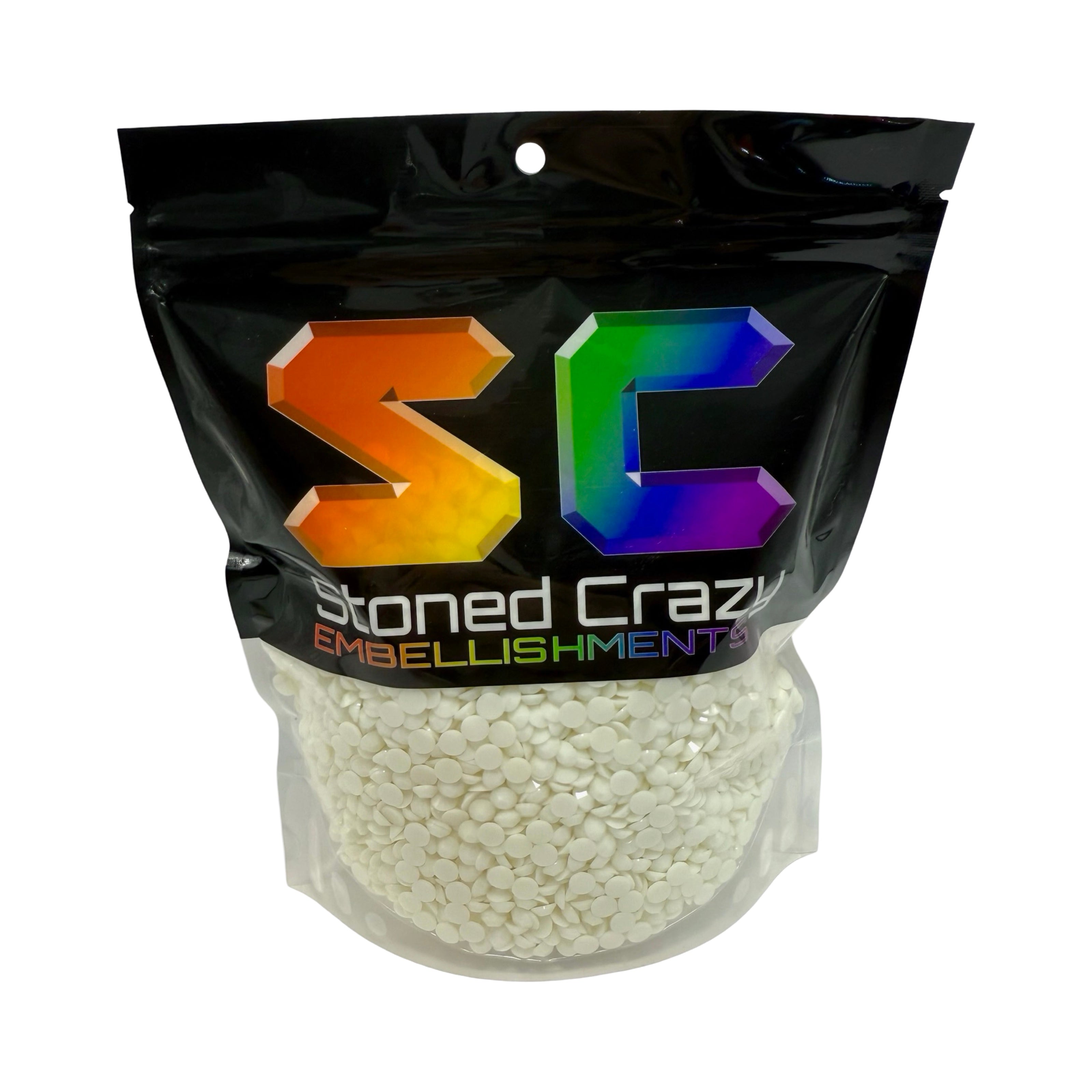 White Resin Rhinestones