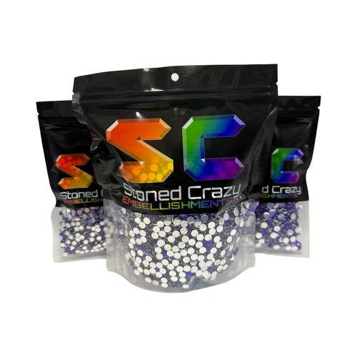 Dark Amethyst Resin Silver Back Rhinestones