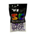 Dark Amethyst Resin Silver Back Rhinestones