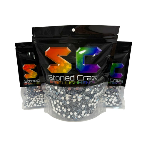 Clear Resin Silver Back Rhinestones