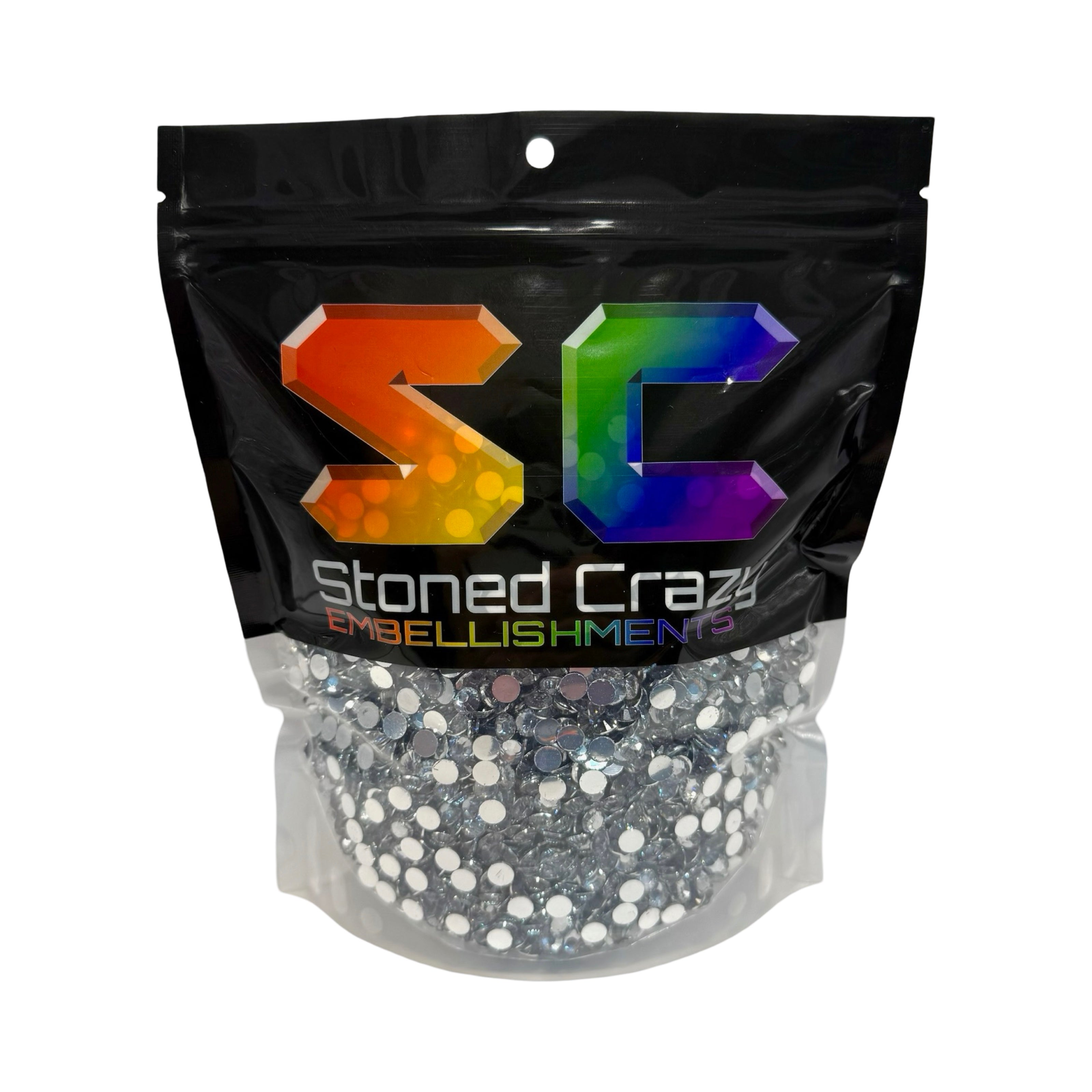 Clear Resin Silver Back Rhinestones