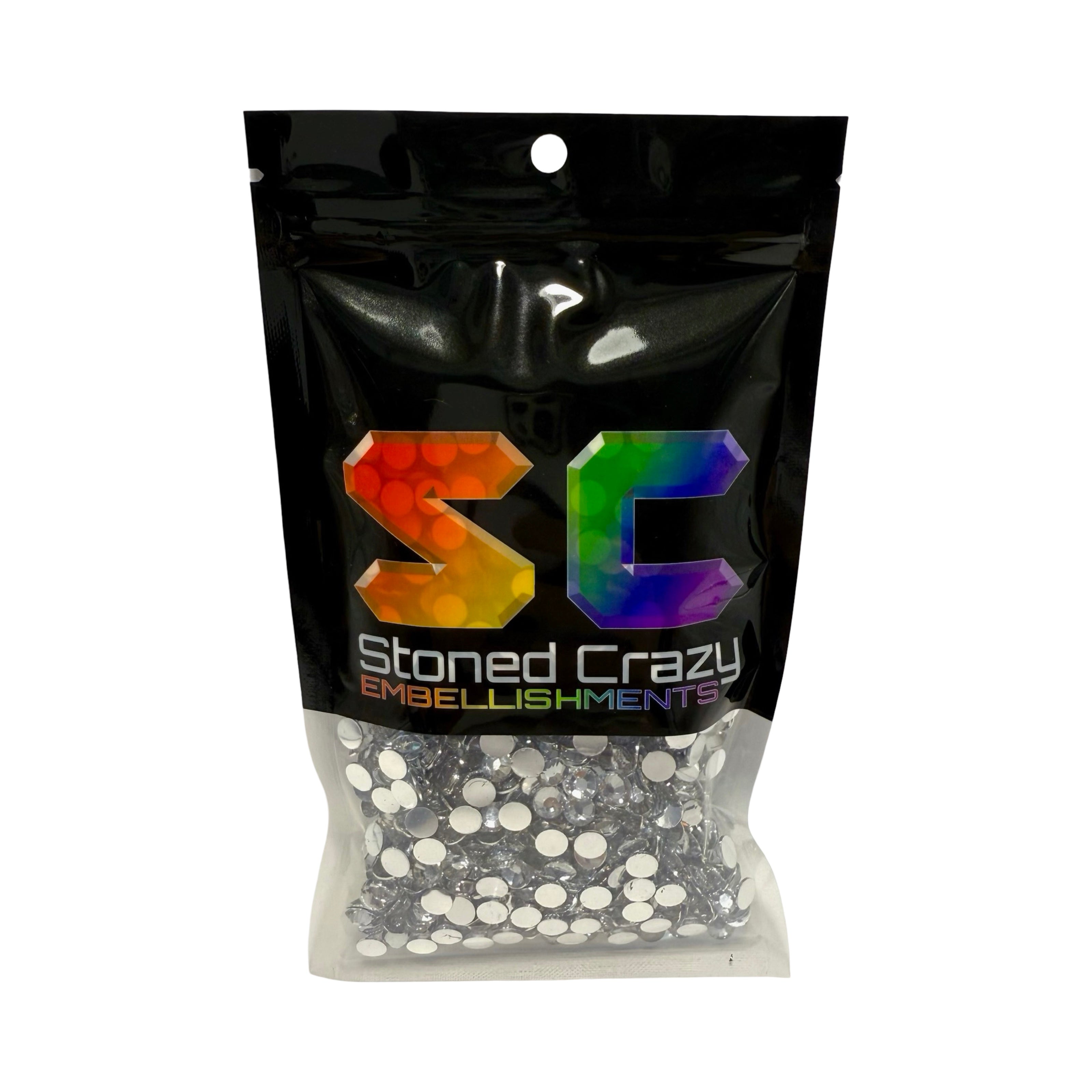 Clear Resin Silver Back Rhinestones