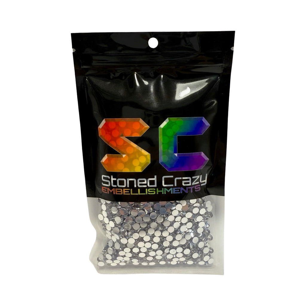 Clear Resin Silver Back Rhinestones