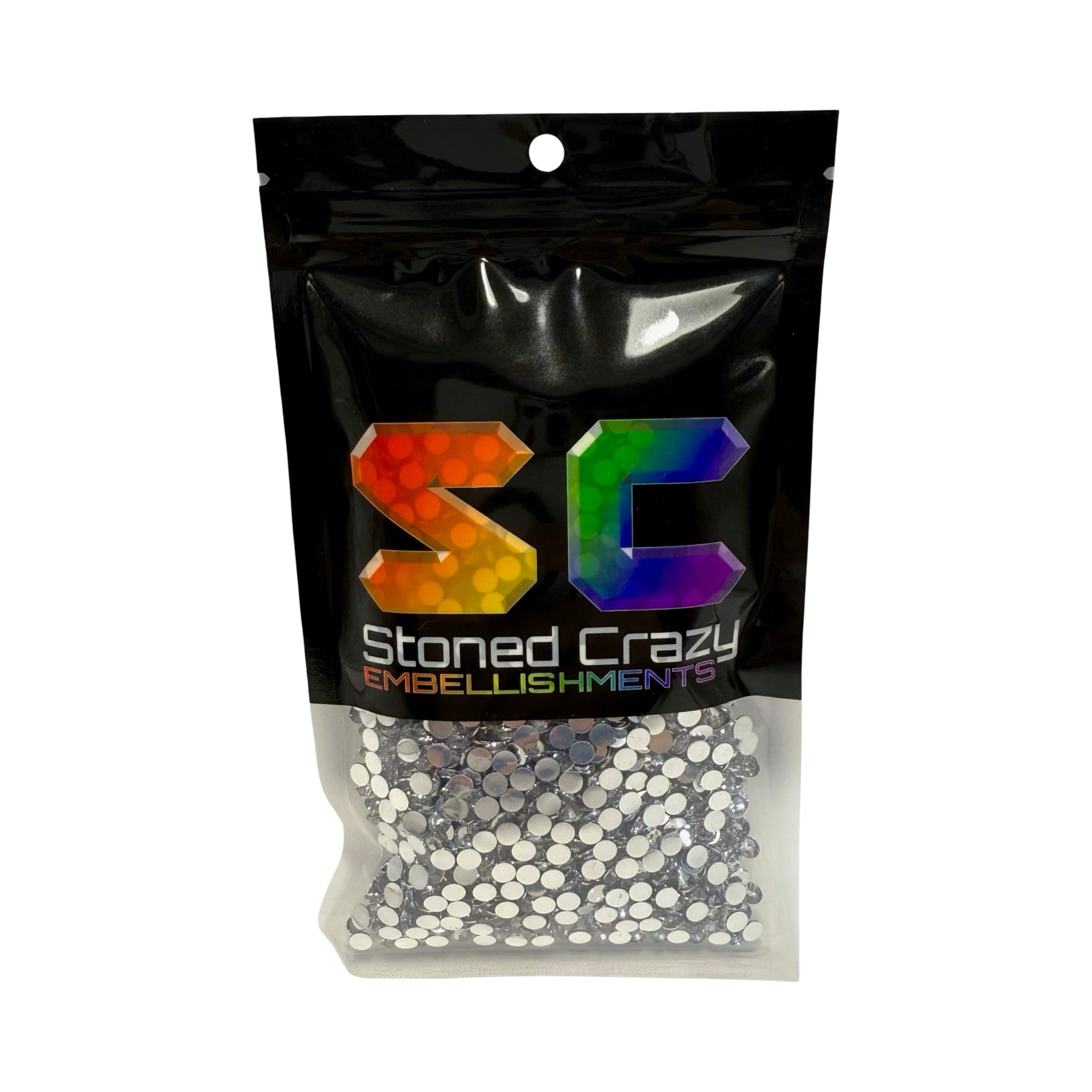 Clear Resin Silver Back Rhinestones