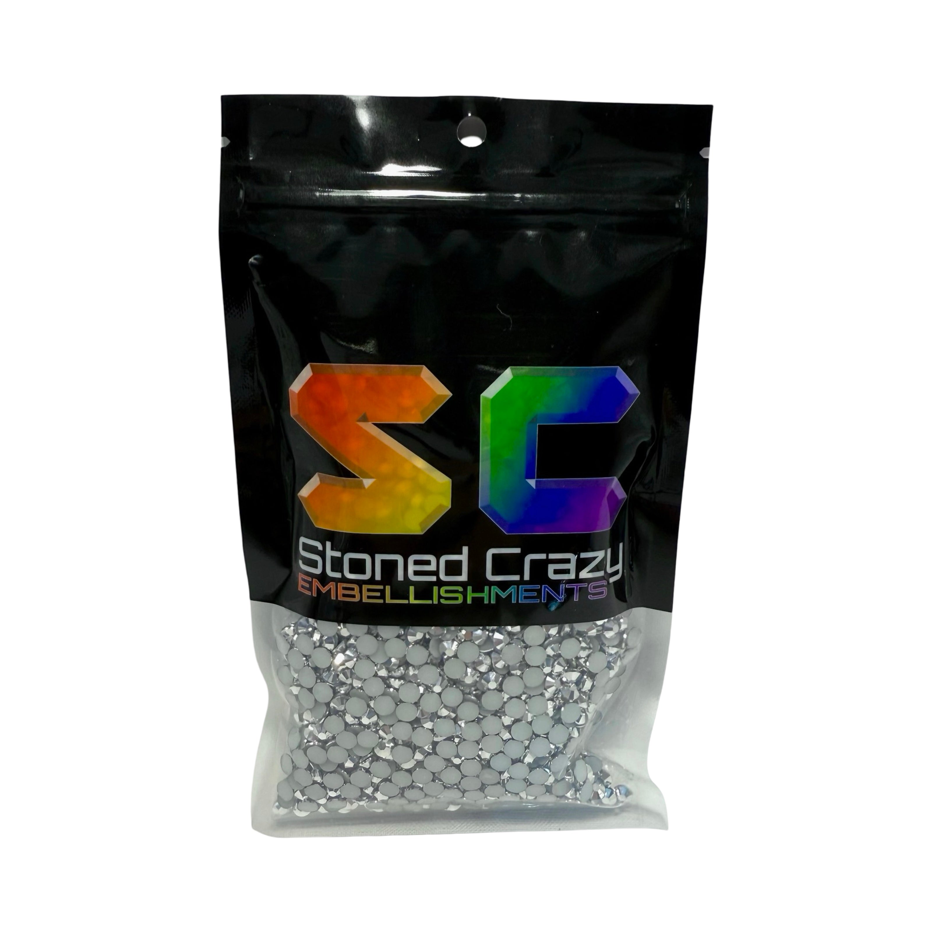 Mine Silver Resin Silver Back Rhinestones