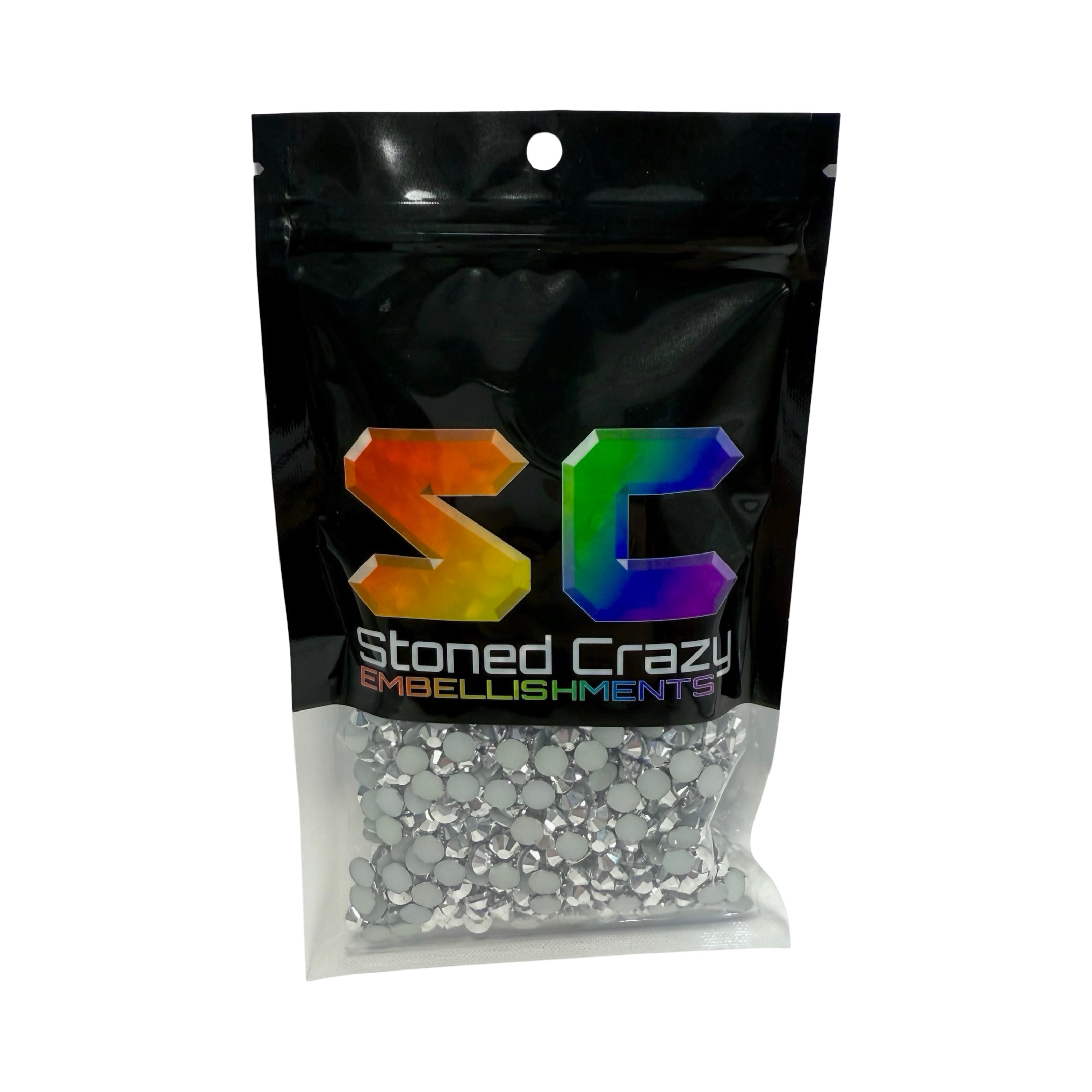 Mine Silver Resin Silver Back Rhinestones