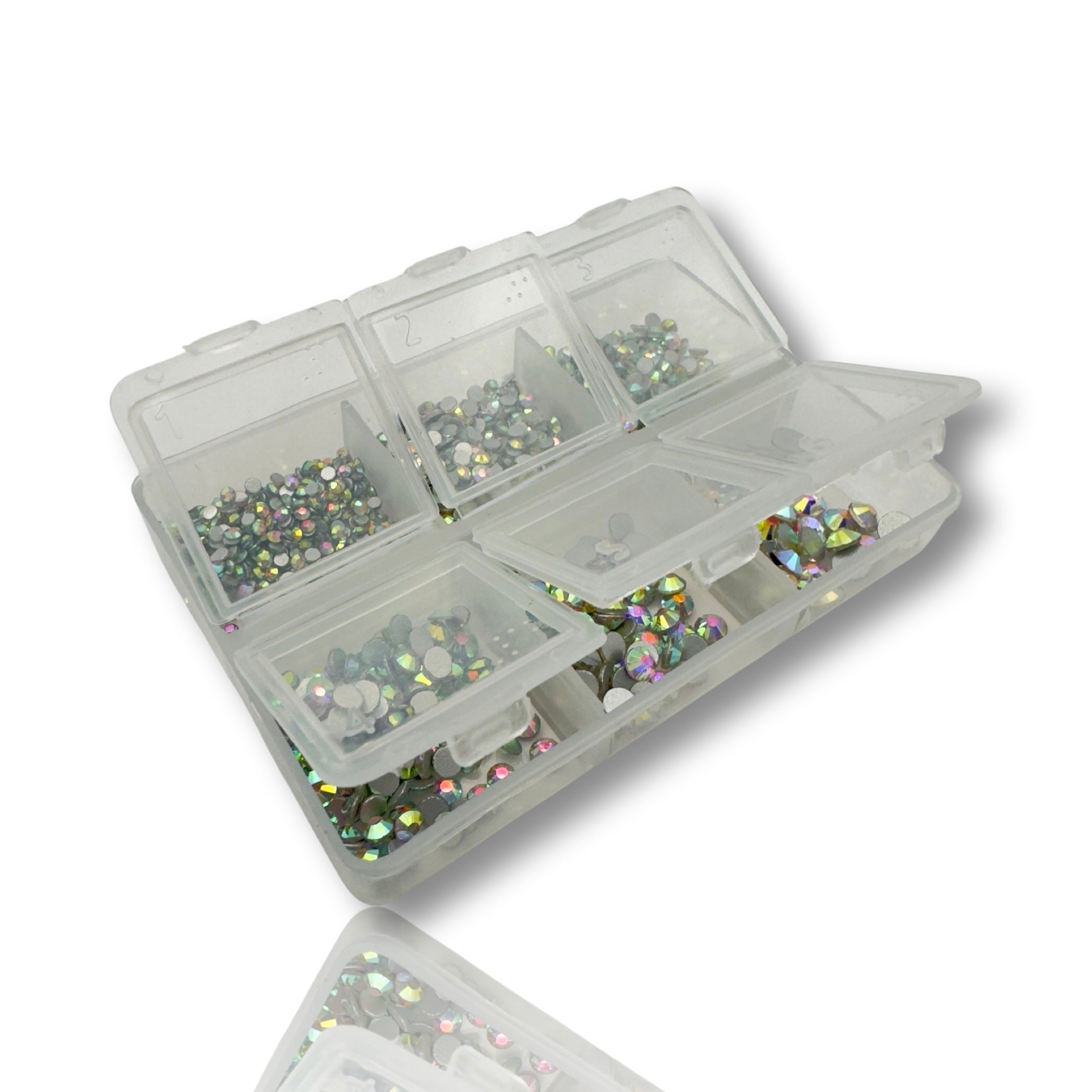 Crystal AB Non-Hotfix Glass Rhinestones