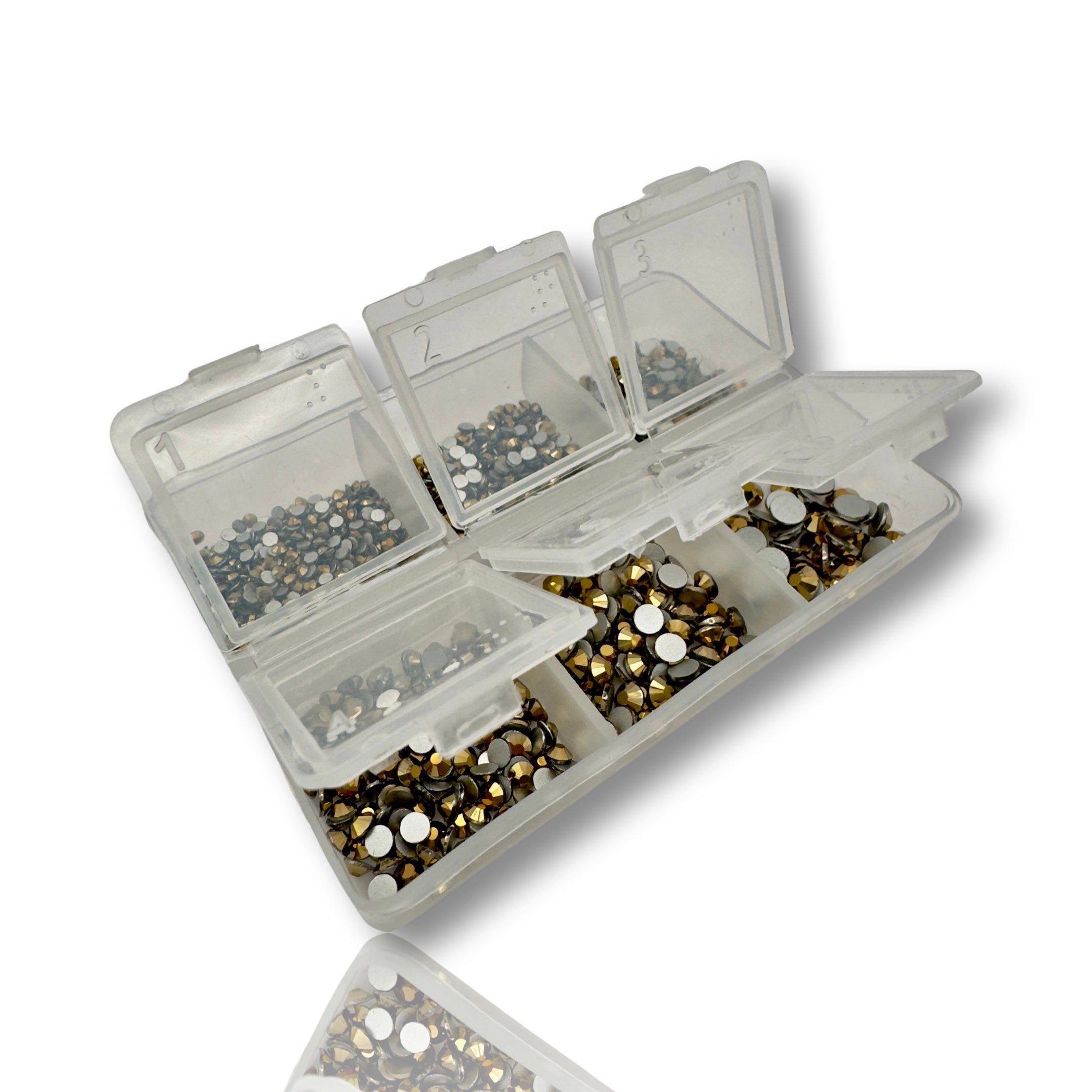 Mine Gold Non-Hotfix Glass Rhinestones