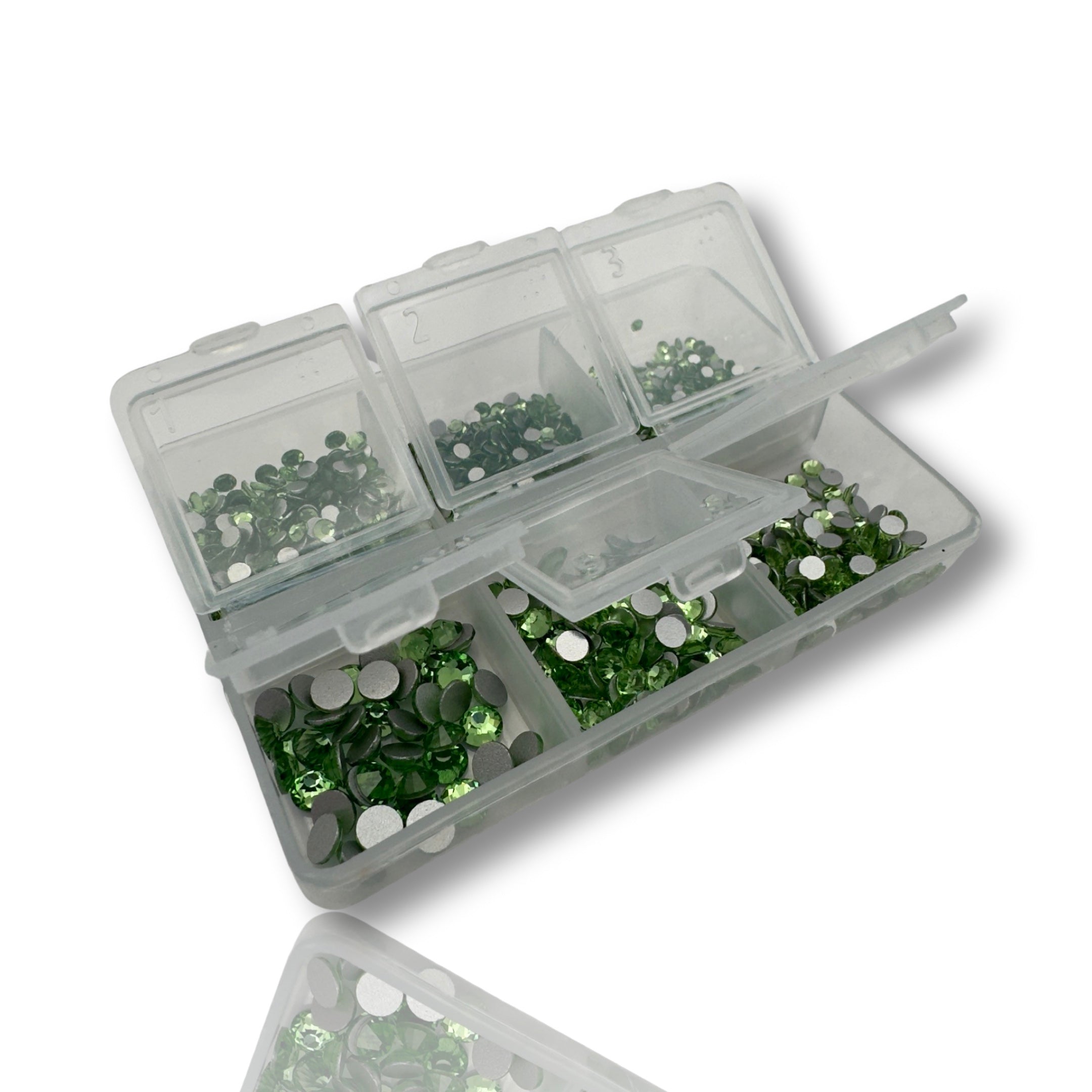 Light Peridot Non-Hotfix Glass Rhinestones