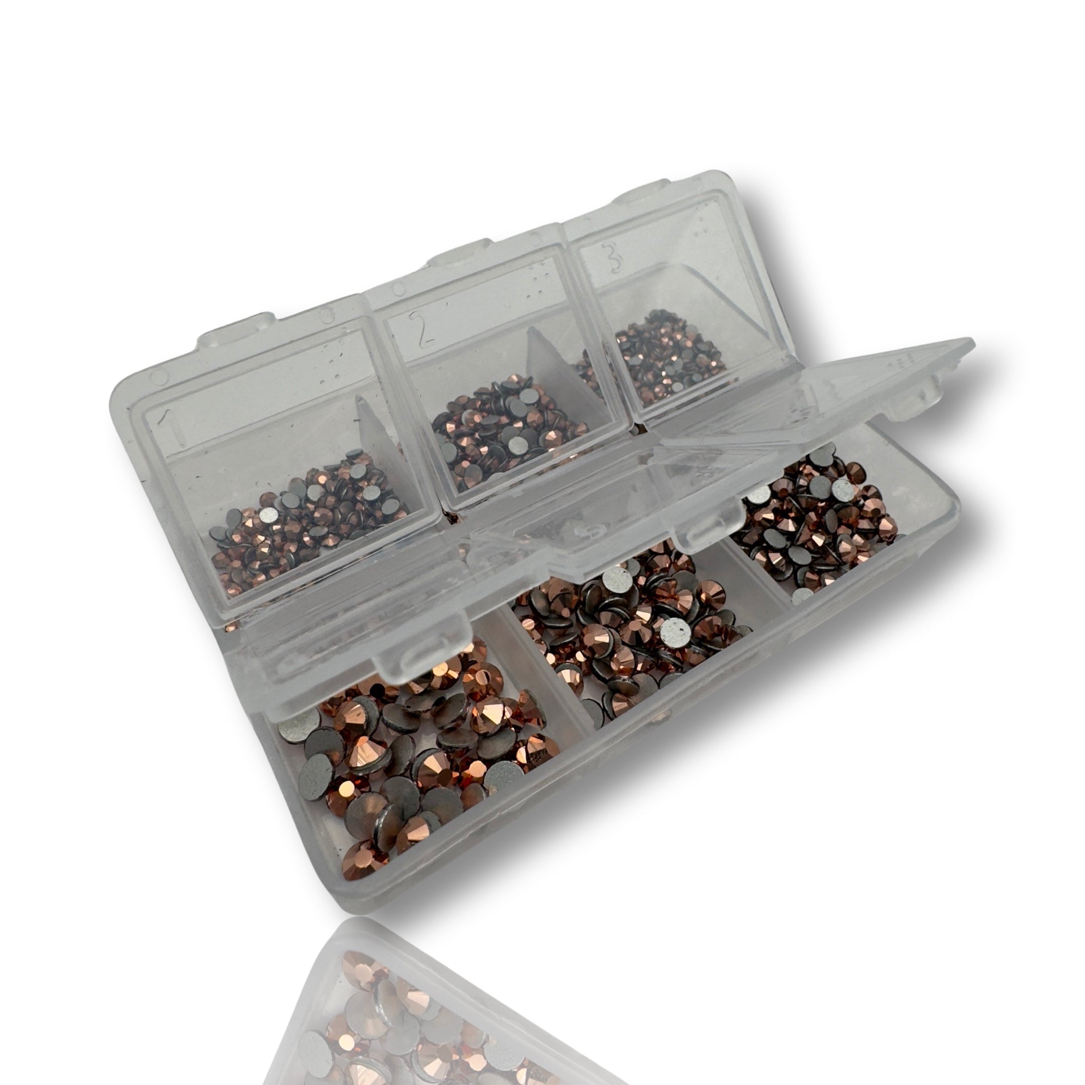 Rose Gold Non-Hotfix Glass Rhinestones